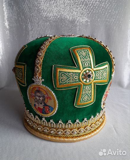 Зелёная Митра размер 61