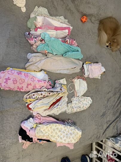 Пакет вещей на малышку 62-68