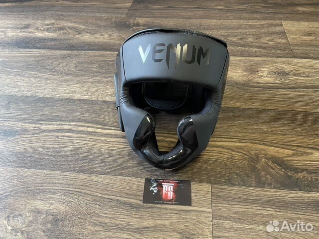 Шлем боксерский Venum Pu Black