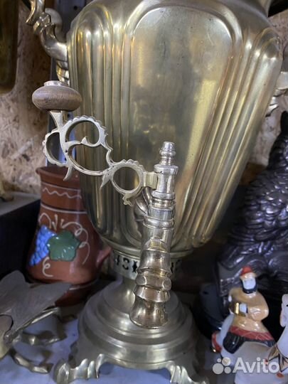 Самовар на дровах старинный