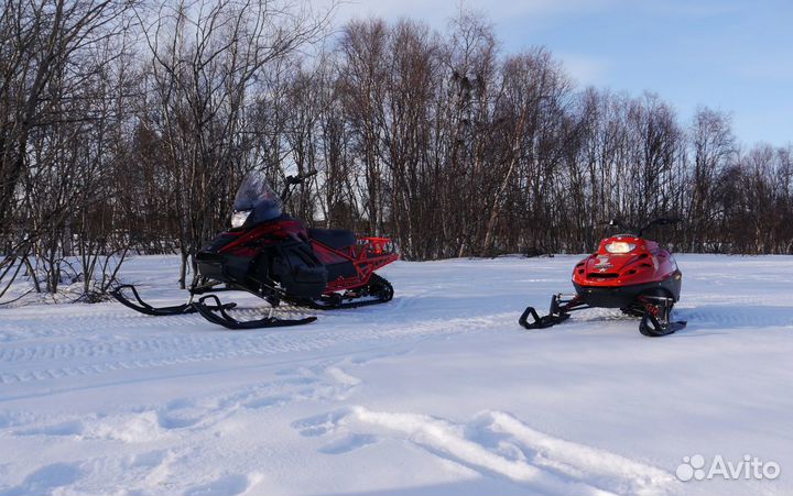 Прокат саней, снегоходов для начинающих, отдых