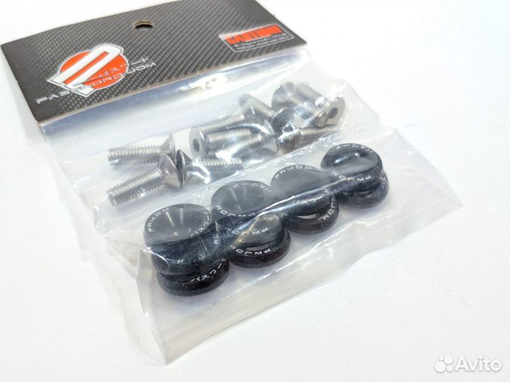 Черные шайбы и винты M6 для электросамокатов