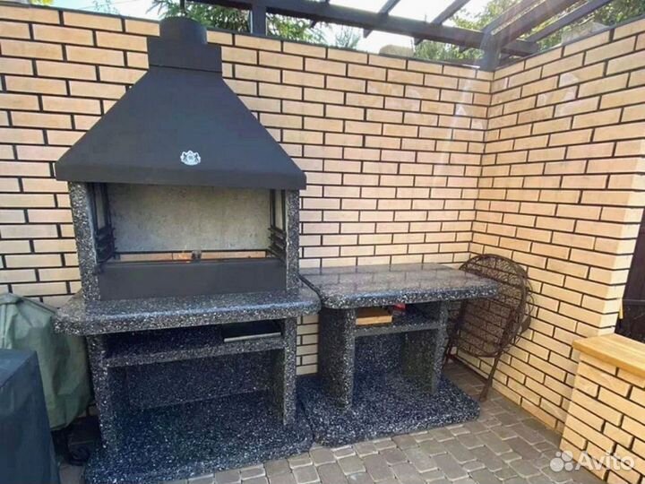 Модульные печи барбекю, печь под казан