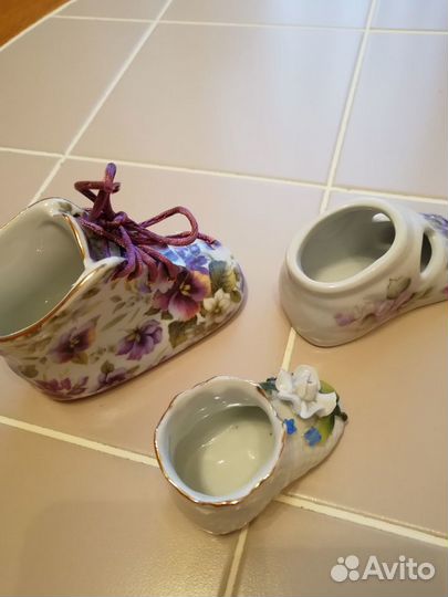 Фарфоровые пинетки туфельки