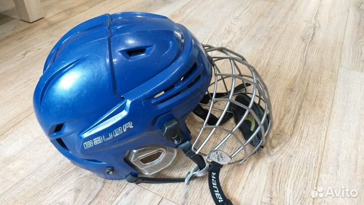 Продам шлем Bauer Re-act синий
