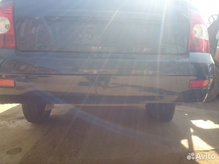 Задний бампер priora седан