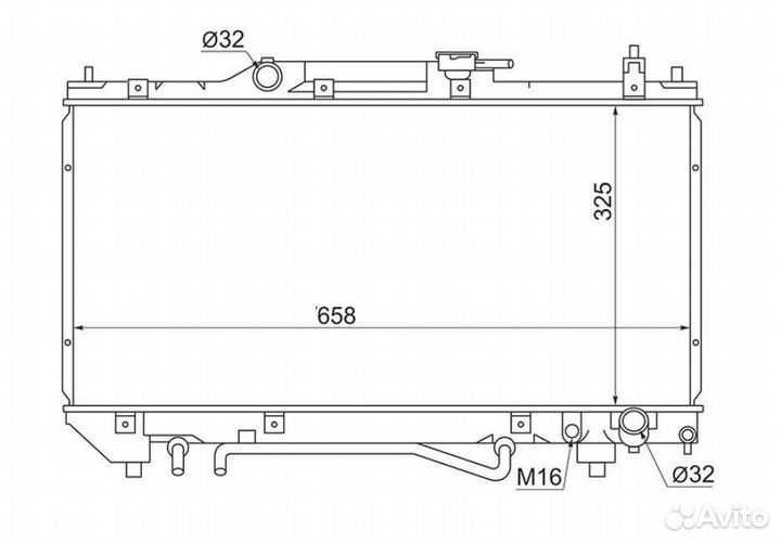 Радиатор Toyota Avensis#T22# 97-02