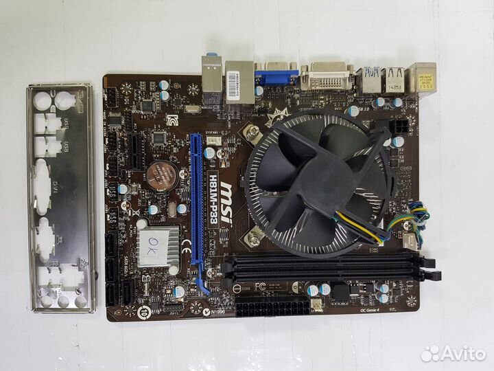 Мат. плата MSI H81M-P33 LGA1150 +CPU i5 4460