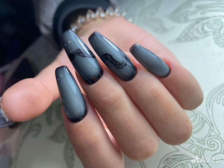 Маникюр гель лак, наращивание ногтей