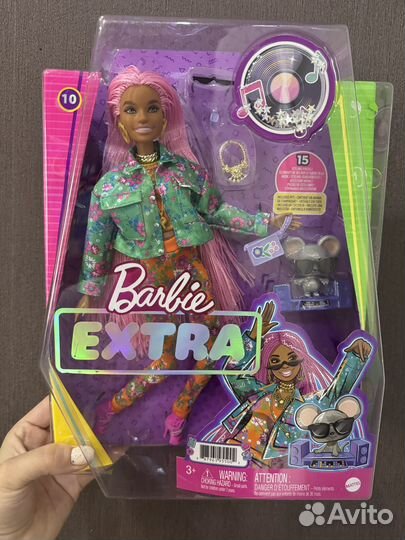 Barbie extra с розовыми косичками GXF09