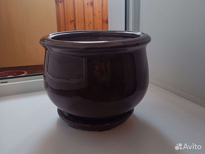 Горшок для цветов керамика большой