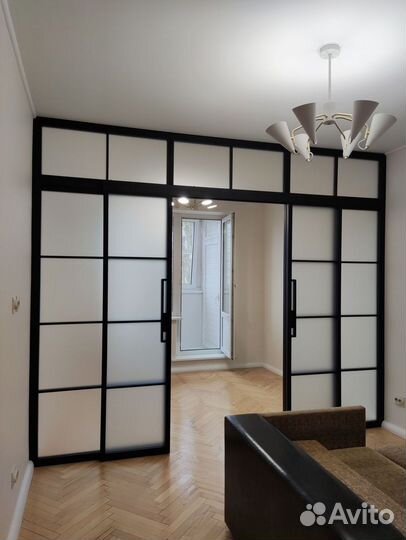 Перегородки алюминиевые стеклянные