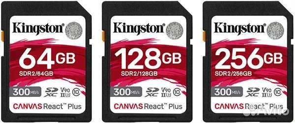 128Gb Kingston Canvas React Plus sdxc UHS-II V90
