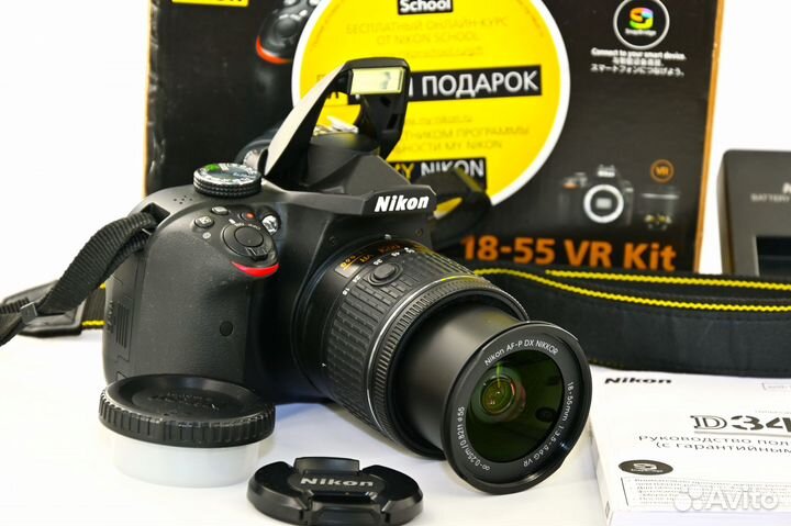 Nikon D3400 24.2MP зеркалка Kit AF-S VR 18-55