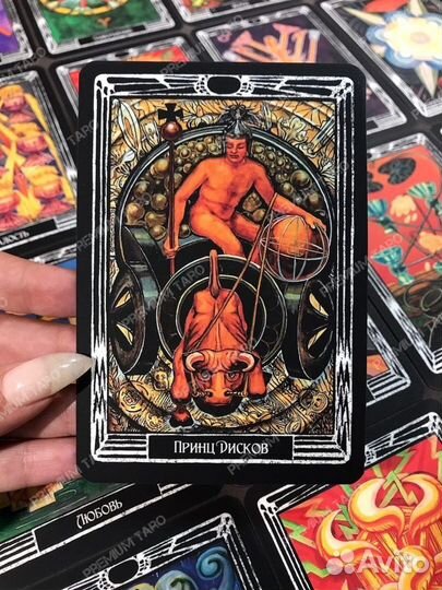 Темное Таро Тота (тёмное издание) / 80 карт