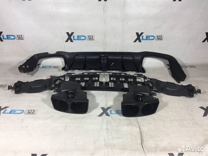 Диффузор с насадками Mercedes W213 AMG Brabus