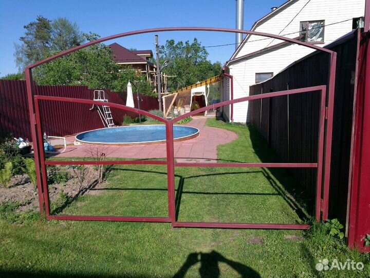 Ворота на барных петлях