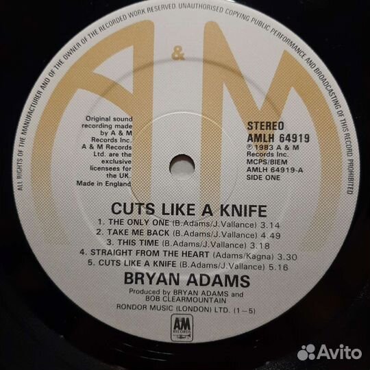 Bryan Adams - Cuts like a knife (Jap. 83)