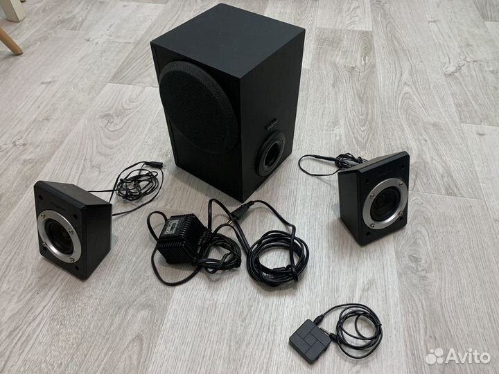 Саб + Колонки с bluetooth адептером
