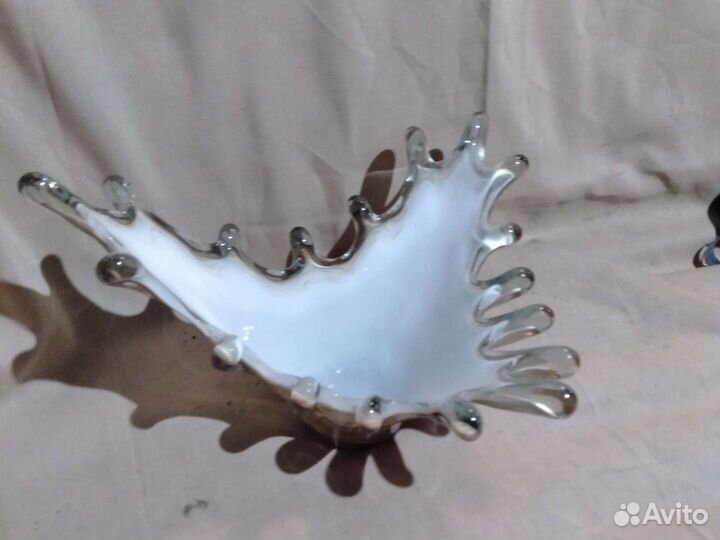 Ваза цветное стекло чехия