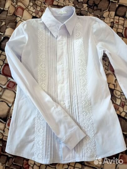 Блузка белая школьная