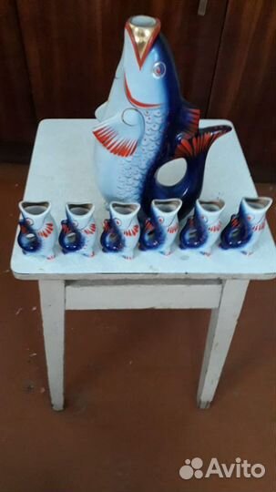 Сервиз посуда СССР рыбки