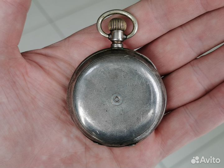 Часы карманные 19 век Spiral Breguet серебро 800