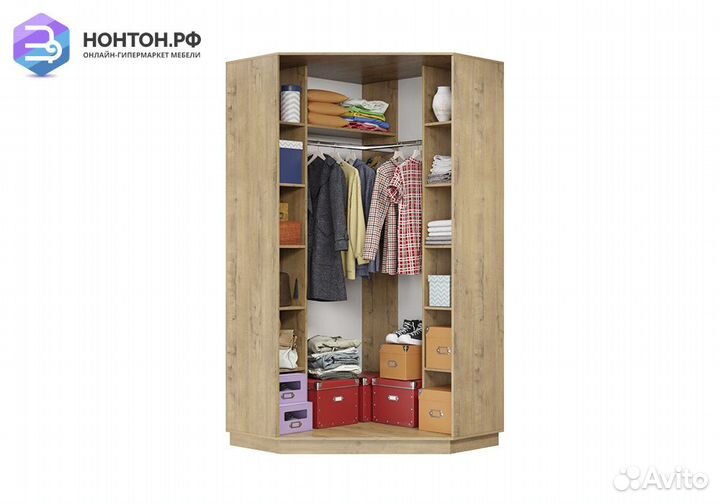 Шкаф-купе угловой двухдверный Нембус бунратти