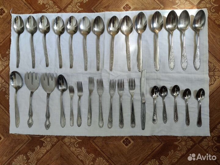 Наборы столовых предметов Inox и СССР