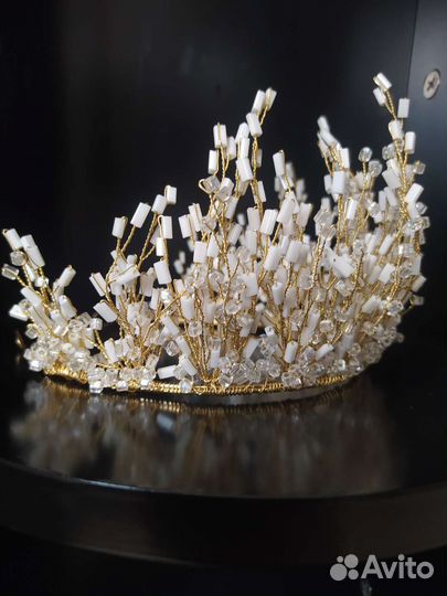 Новая тика, тиара, диадема, корона, хрусталь
