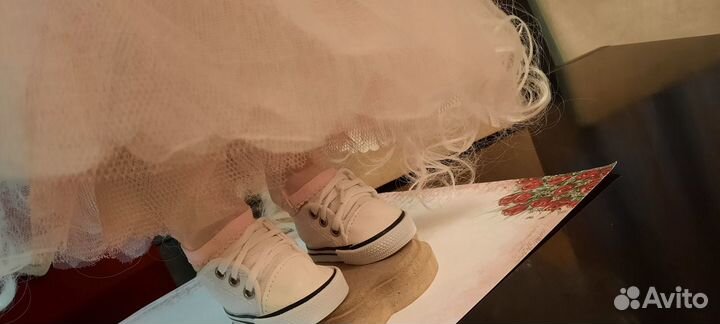 Интерьерная кукла ручной работы Тильда Большеножка