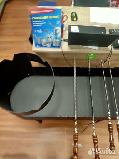 Мангал с печью под казан