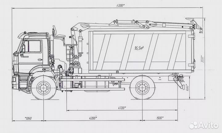КамАЗ 43253-3010-69 с КМУ, 2023