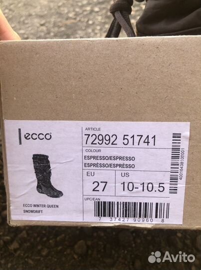 Ecco сапожки