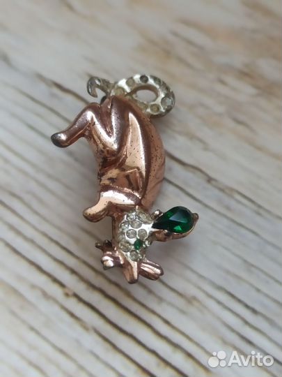 Винтажная брошь Corocraft sterling