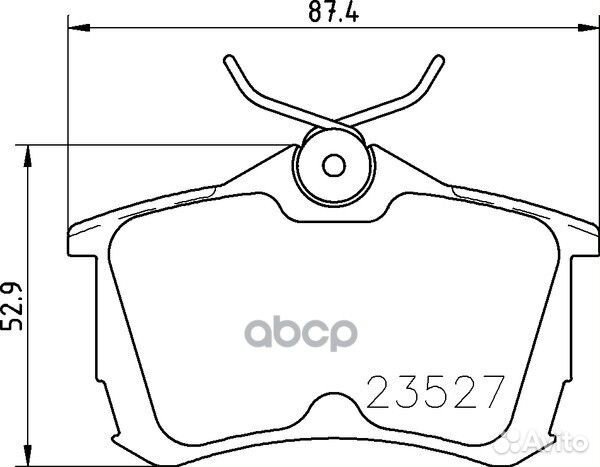 Колодки тормозные дисковые зад NP8029 nissh