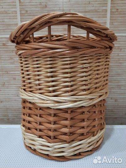 Плетёная из ивы ёмкость для кухни, объём 3 л