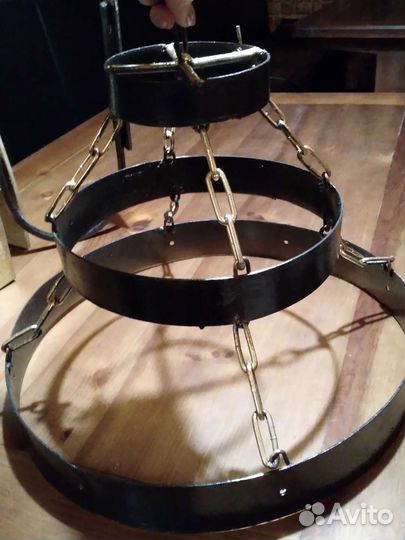 Люстра металическая в стиле ретро