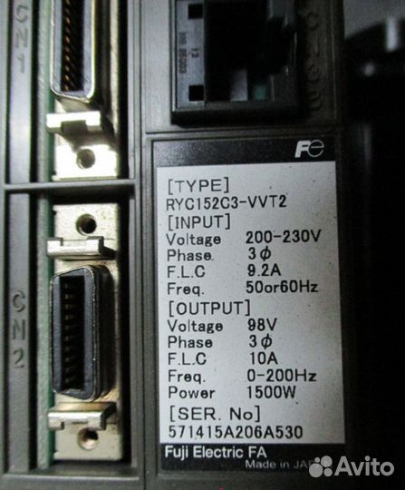 Сервомоторы японские Fudji 1kw и 1.5kw (комплекты)