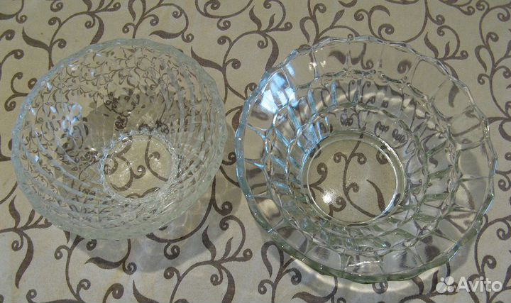Две салатницы. Стекло. СССР
