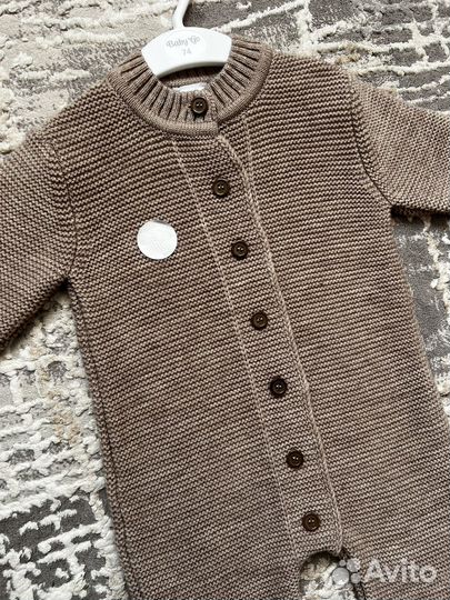 Новый вязаный комбинезон 74