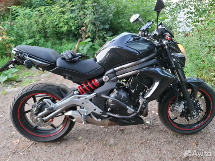 Kawasaki ninja er650n (er6n) 2013 красно-черный