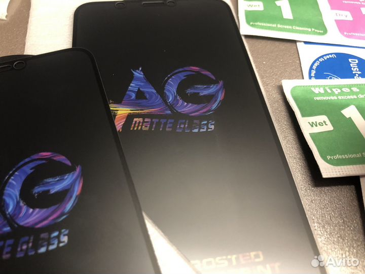 Стекло на iPhone X / XS / 11 Pr матовое