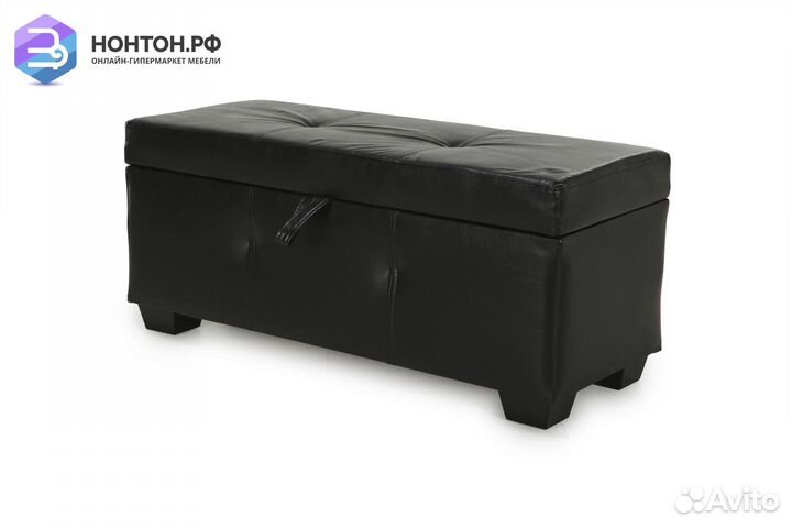 Банкетка Шерри экокожа черная