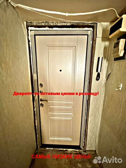 Толстая дверь входная с зеркалом с бесплатной уста