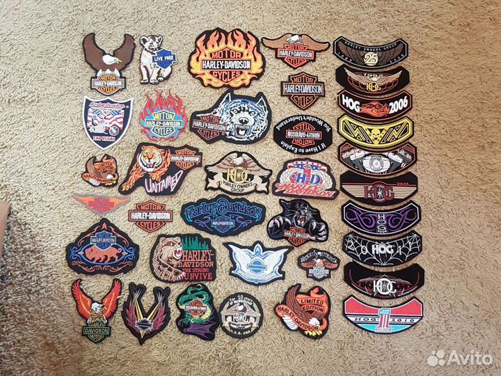 Продам коллекцию нашивок Harley Davidson