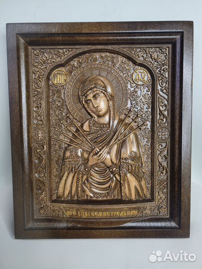 Икона резная