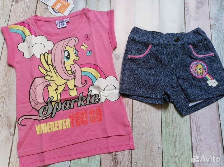 Вещи пакетом на девочку 104см все новое