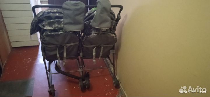 Санки коляска для двойни бу