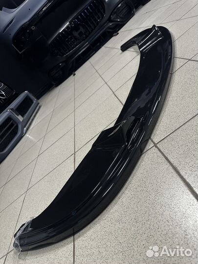 Bmw e60 передняя губа м техник глянец